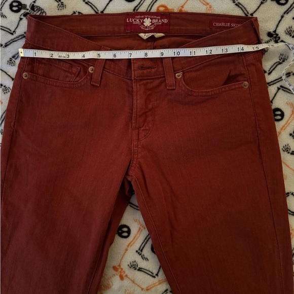 LUCKY BRAND, Charlie Skinny Women's Rust Jeans - Picture 7 of 8